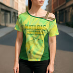 Matildas Australia Go Champions Cross Shoulder Shirt Indigenous Dot Art Kangaroo Southern Cross Stars