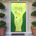 Matildas Australia Go Champions Door Cover Indigenous Dot Art Kangaroo Southern Cross Stars