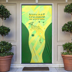 Matildas Australia Go Champions Door Cover Indigenous Dot Art Kangaroo Southern Cross Stars