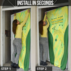 Matildas Australia Go Champions Door Cover Indigenous Dot Art Kangaroo Southern Cross Stars