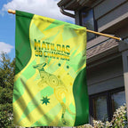 Matildas Australia Go Champions Garden Flag Indigenous Dot Art Kangaroo Southern Cross Stars