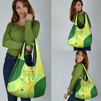 Matildas Australia Go Champions Grocery Bag Indigenous Dot Art Kangaroo Southern Cross Stars