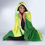 Matildas Australia Go Champions Hooded Blanket Indigenous Dot Art Kangaroo Southern Cross Stars