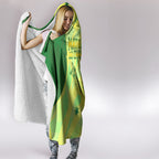 Matildas Australia Go Champions Hooded Blanket Indigenous Dot Art Kangaroo Southern Cross Stars