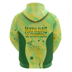 Matildas Australia Go Champions Hoodie Indigenous Dot Art Kangaroo Southern Cross Stars