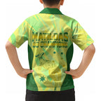 Matildas Australia Go Champions Kid Hawaiian Shirt Indigenous Dot Art Kangaroo Southern Cross Stars
