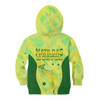 Matildas Australia Go Champions Kid Hoodie Indigenous Dot Art Kangaroo Southern Cross Stars