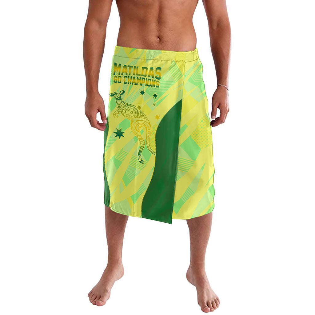 Matildas Australia Go Champions Lavalava Indigenous Dot Art Kangaroo Southern Cross Stars