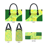 Matildas Australia Go Champions Leather Bag Indigenous Dot Art Kangaroo Southern Cross Stars