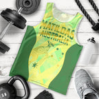 Matildas Australia Go Champions Men Tank Top Indigenous Dot Art Kangaroo Southern Cross Stars