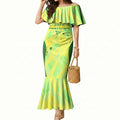 Matildas Australia Go Champions Mermaid Dress Indigenous Dot Art Kangaroo Southern Cross Stars