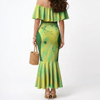 Matildas Australia Go Champions Mermaid Dress Indigenous Dot Art Kangaroo Southern Cross Stars