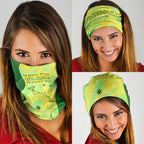 Matildas Australia Go Champions Neck Gaiter Indigenous Dot Art Kangaroo Southern Cross Stars