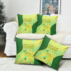 Matildas Australia Go Champions Pillow Cover Indigenous Dot Art Kangaroo Southern Cross Stars