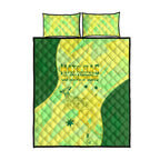 Matildas Australia Go Champions Quilt Bed Set Indigenous Dot Art Kangaroo Southern Cross Stars