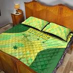 Matildas Australia Go Champions Quilt Bed Set Indigenous Dot Art Kangaroo Southern Cross Stars