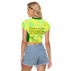 Matildas Australia Go Champions Raglan Cropped T Shirt Indigenous Dot Art Kangaroo Southern Cross Stars