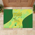 Matildas Australia Go Champions Rubber Doormat Indigenous Dot Art Kangaroo Southern Cross Stars