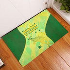 Matildas Australia Go Champions Rubber Doormat Indigenous Dot Art Kangaroo Southern Cross Stars