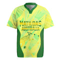 Matildas Australia Go Champions Rugby Jersey Indigenous Dot Art Kangaroo Southern Cross Stars