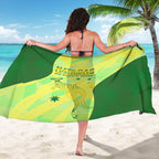 Matildas Australia Go Champions Sarong Indigenous Dot Art Kangaroo Southern Cross Stars