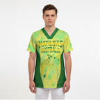 Matildas Australia Go Champions Scrub Top Indigenous Dot Art Kangaroo Southern Cross Stars