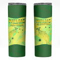 Matildas Australia Go Champions Skinny Tumbler Indigenous Dot Art Kangaroo Southern Cross Stars