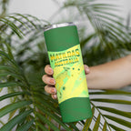 Matildas Australia Go Champions Skinny Tumbler Indigenous Dot Art Kangaroo Southern Cross Stars