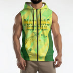 Matildas Australia Go Champions Sleeveless Zip Hoodie Indigenous Dot Art Kangaroo Southern Cross Stars