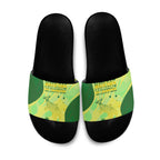 Matildas Australia Go Champions Slide Sandals Indigenous Dot Art Kangaroo Southern Cross Stars