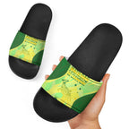 Matildas Australia Go Champions Slide Sandals Indigenous Dot Art Kangaroo Southern Cross Stars