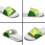 Matildas Australia Go Champions Slide Sandals Indigenous Dot Art Kangaroo Southern Cross Stars