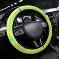 Matildas Australia Go Champions Steering Wheel Cover Indigenous Dot Art Kangaroo Southern Cross Stars