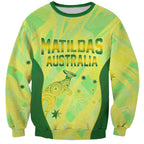 Matildas Australia Go Champions Sweatshirt Indigenous Dot Art Kangaroo Southern Cross Stars