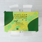 Matildas Australia Go Champions Tablecloth Indigenous Dot Art Kangaroo Southern Cross Stars