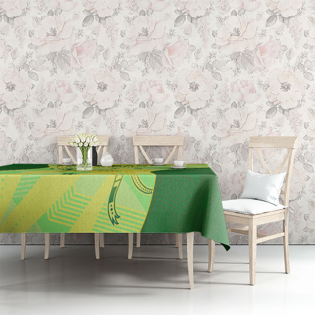 Matildas Australia Go Champions Tablecloth Indigenous Dot Art Kangaroo Southern Cross Stars