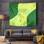 Matildas Australia Go Champions Tapestry Indigenous Dot Art Kangaroo Southern Cross Stars