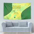 Matildas Australia Go Champions Tapestry Indigenous Dot Art Kangaroo Southern Cross Stars