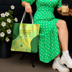 Matildas Australia Go Champions Tote Bag Indigenous Dot Art Kangaroo Southern Cross Stars