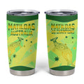 Matildas Australia Go Champions Tumbler Cup Indigenous Dot Art Kangaroo Southern Cross Stars