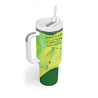 Matildas Australia Go Champions Tumbler With Handle Indigenous Dot Art Kangaroo Southern Cross Stars