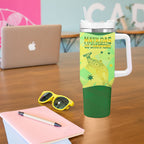 Matildas Australia Go Champions Tumbler With Handle Indigenous Dot Art Kangaroo Southern Cross Stars