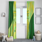 Matildas Australia Go Champions Window Curtain Indigenous Dot Art Kangaroo Southern Cross Stars