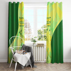Matildas Australia Go Champions Window Curtain Indigenous Dot Art Kangaroo Southern Cross Stars