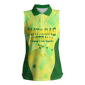 Matildas Australia Go Champions Women Sleeveless Polo Shirt Indigenous Dot Art Kangaroo Southern Cross Stars