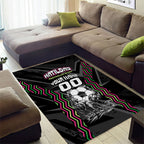 Personalised Matildas Australian Spirit Area Rug Kangaroo Emu Coat Of Arms Soccer Ball