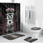 Personalised Matildas Australian Spirit Bathroom Set Kangaroo Emu Coat Of Arms Soccer Ball
