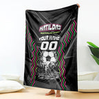 Personalised Matildas Australian Spirit Blanket Kangaroo Emu Coat Of Arms Soccer Ball