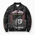 Personalised Matildas Australian Spirit Bomber Puffer Jacket Kangaroo Emu Coat Of Arms Soccer Ball
