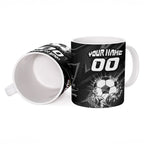 Personalised Matildas Australian Spirit Ceramic Mug Kangaroo Emu Coat Of Arms Soccer Ball
